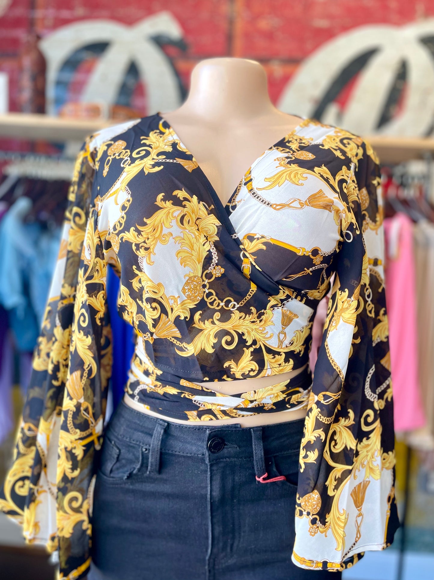 Buchona Wrap Top