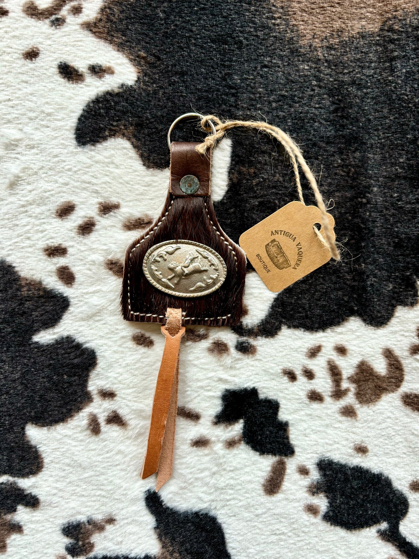 Cow Tag keychain