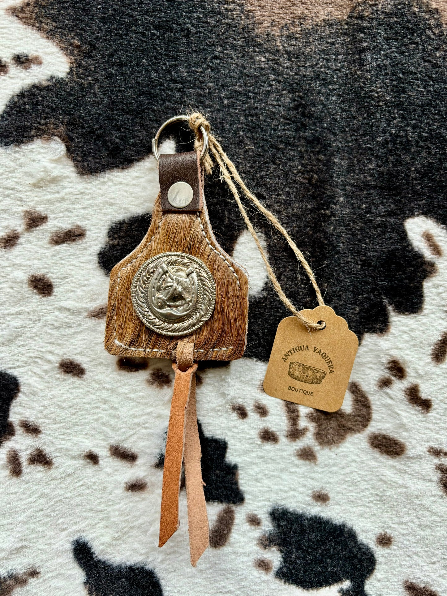 Cow Tag keychain