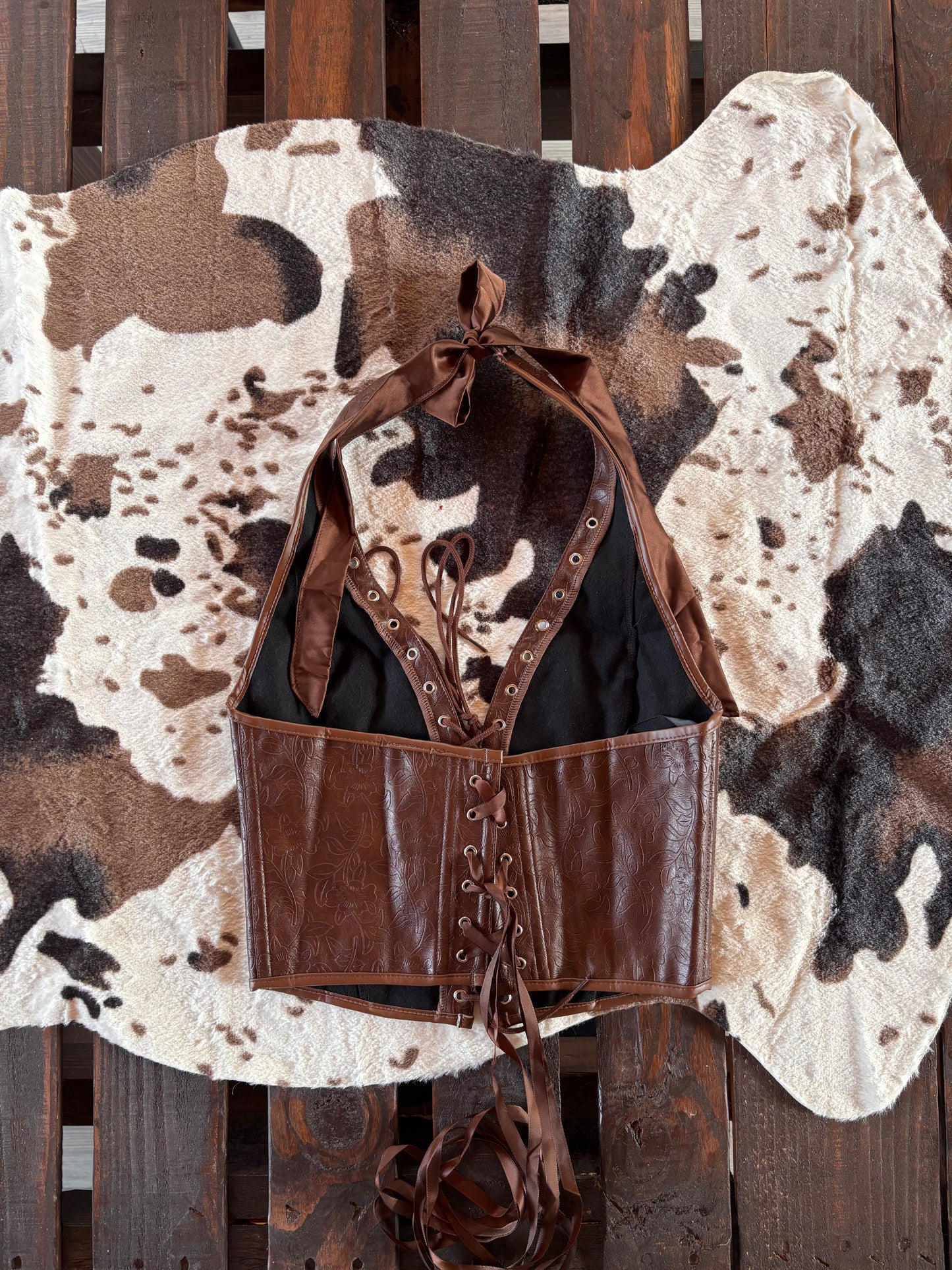 Vera corset halter top