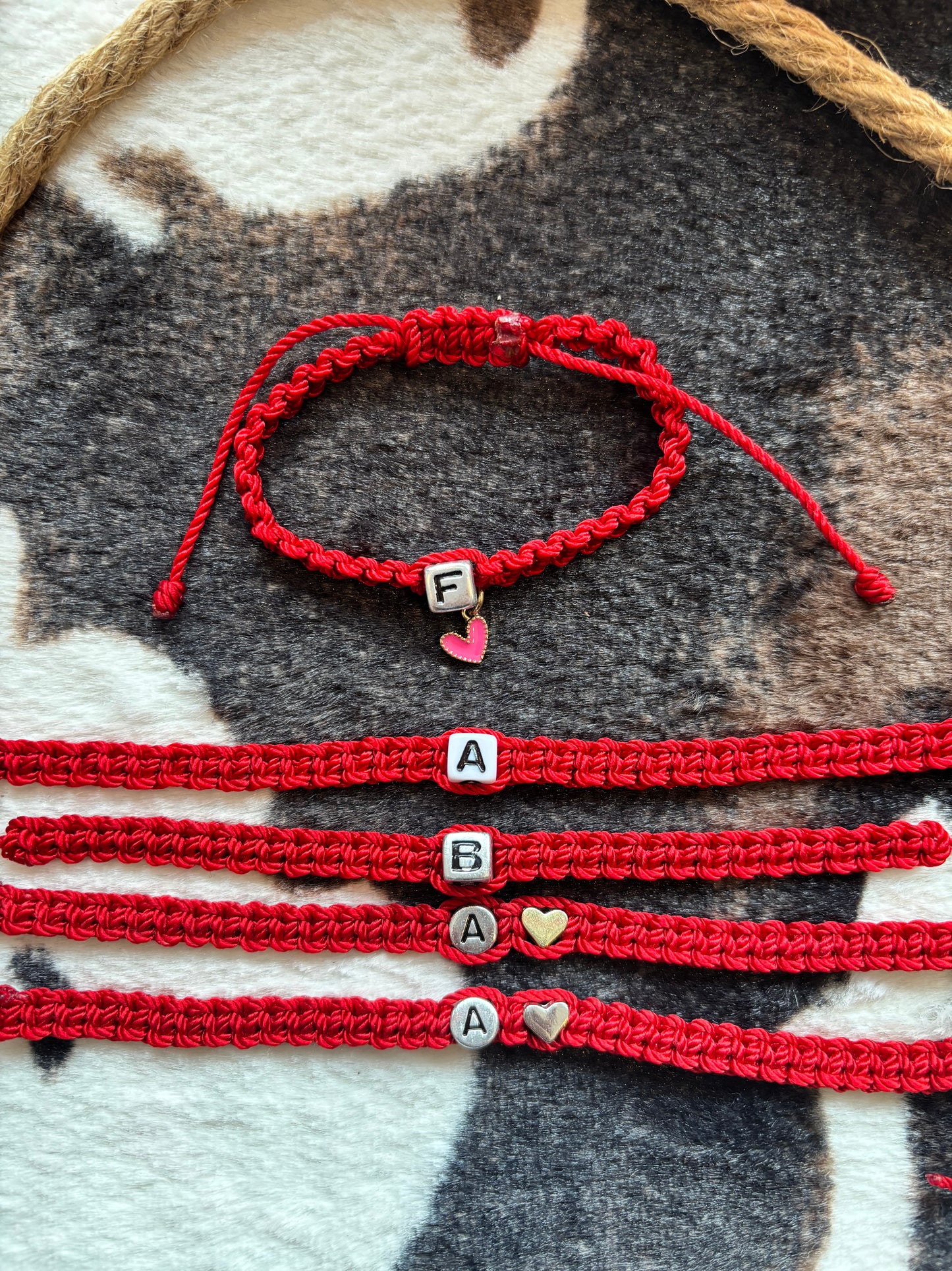 Initial Bracelet With Heart Charm