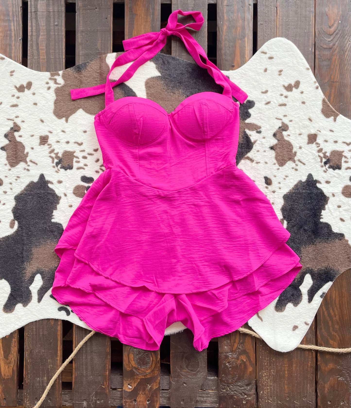 Rosa Mexicano Romper