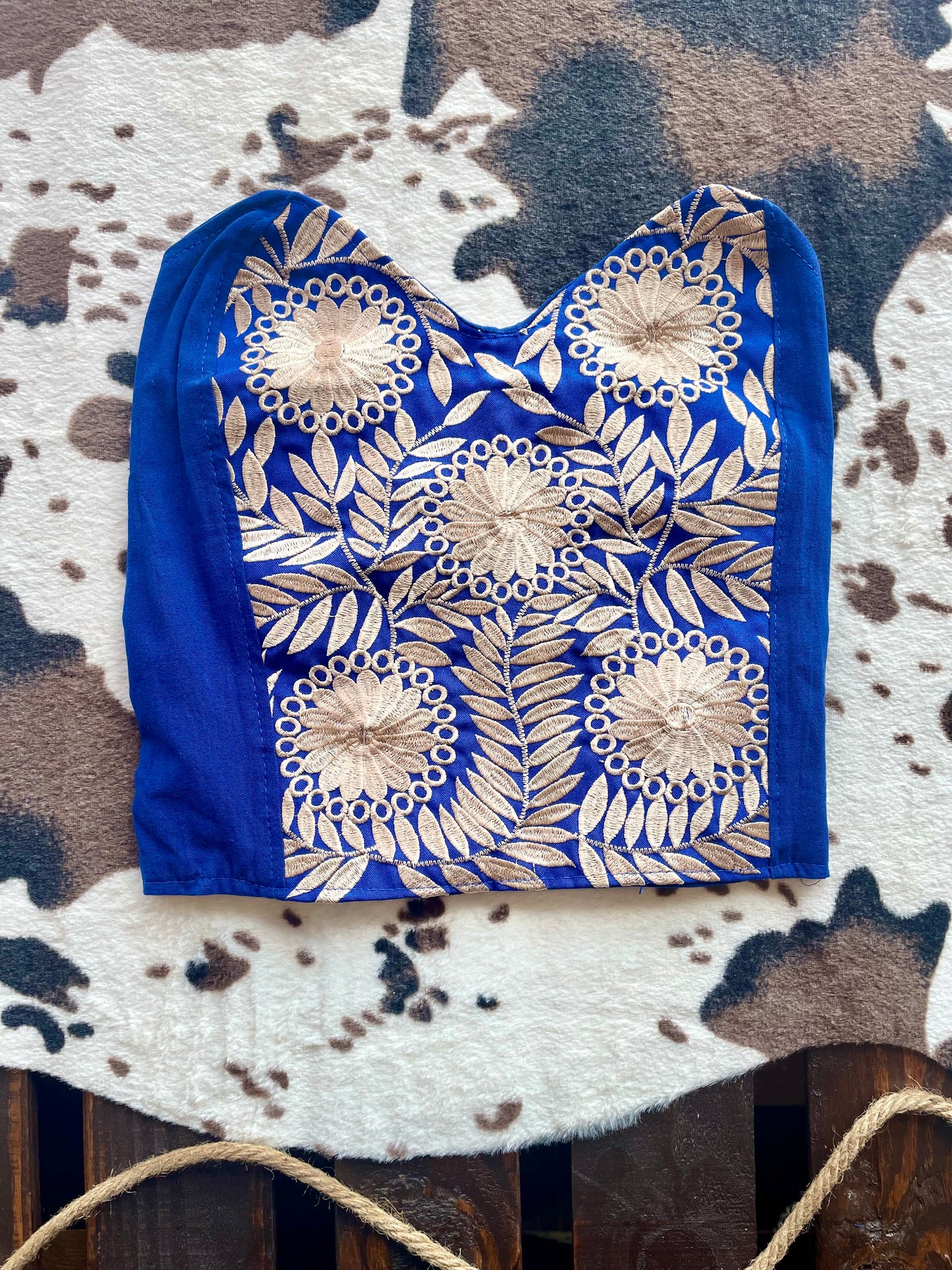 Gold embroidered Tube Top