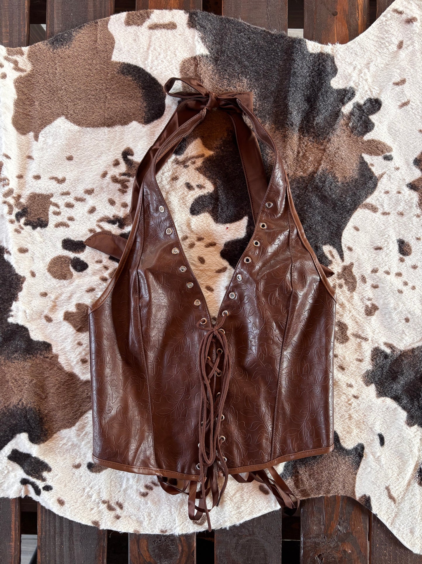 Vera corset halter top