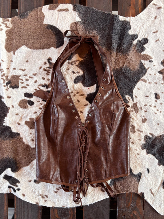 Vera corset halter top