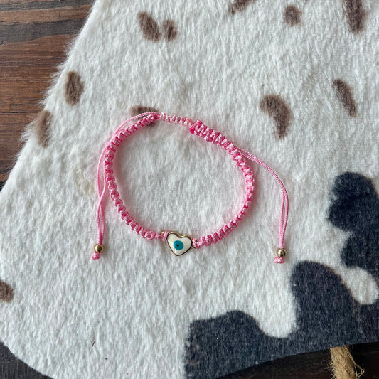 Pink ojo bracelet